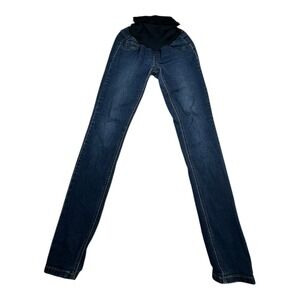 Jessica Simpson Maternity Jeans Dark Wash Skinny Leg Size 8